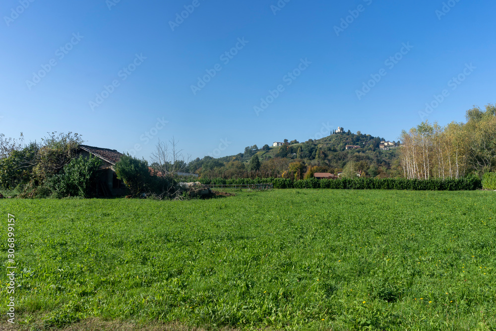 The park of Montevecchia and Curone, Italy, at fall