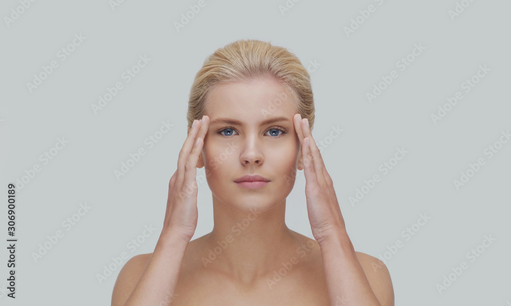 Beauty portrait of young, attractive and healthy woman.