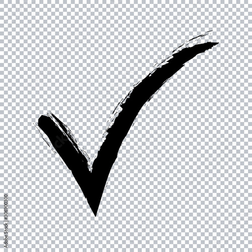 check mark on transparent background