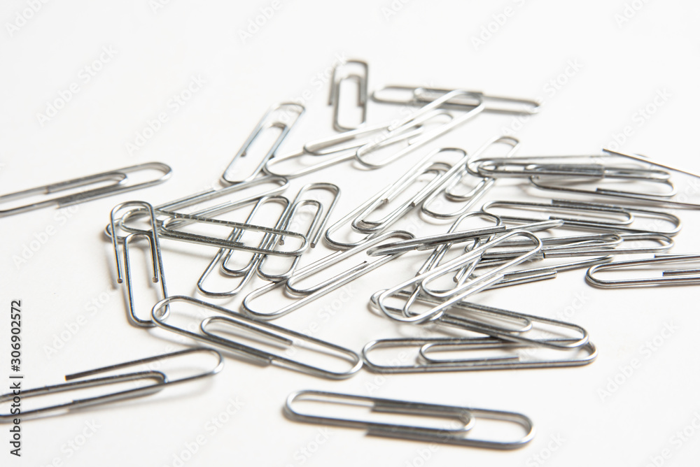 Fototapeta premium A Bunch Of Paper Clips