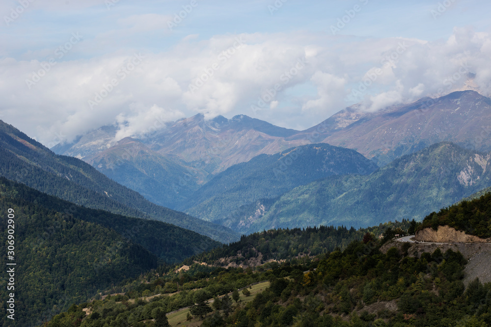 Mountain landscapes of Svaneti, Georgia