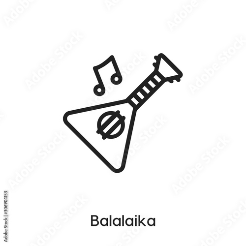 balalaika icon vector sign symbol