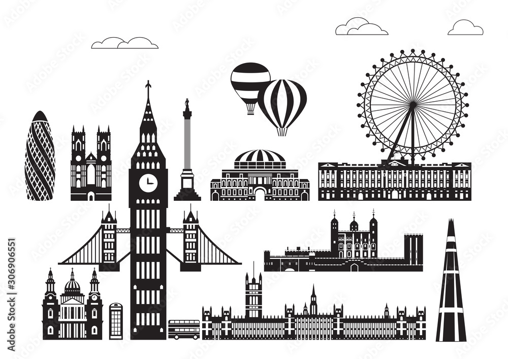 London City Skyline vector 1