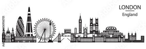 London City Skyline vector 6