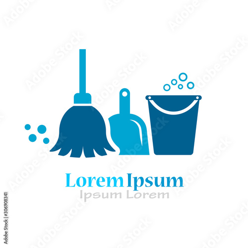 Cleaning vector logo