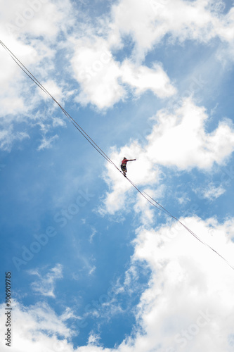 tightrope crossing