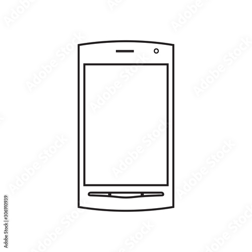 Mobile phone icon vector isolated on background. Trendy smartphone symbol. Pixel perfect. illustration EPS 10. - Vector.