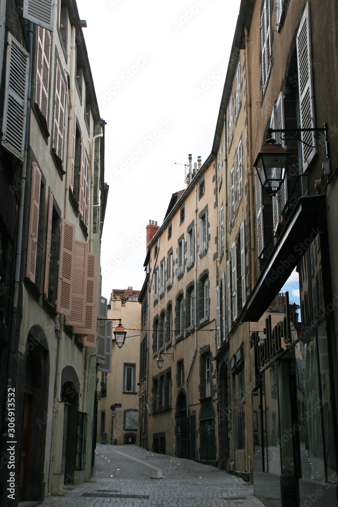 street in clermont-ferrand (france) 