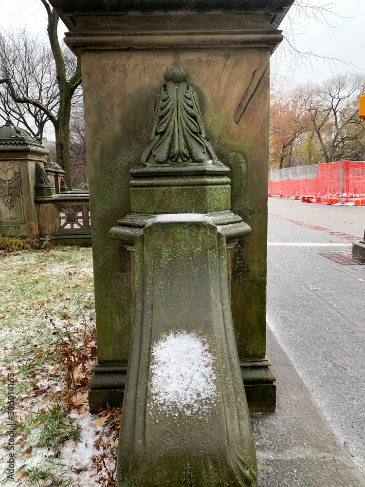 Obraz premium Central Park New York City. First snowfall.