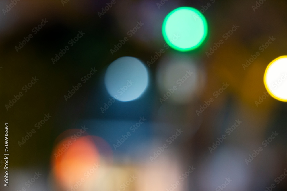 colorful abstract night lights background