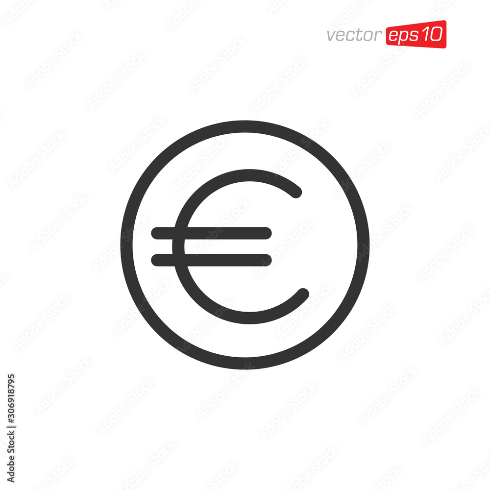 Euro Money Icon Design Vector