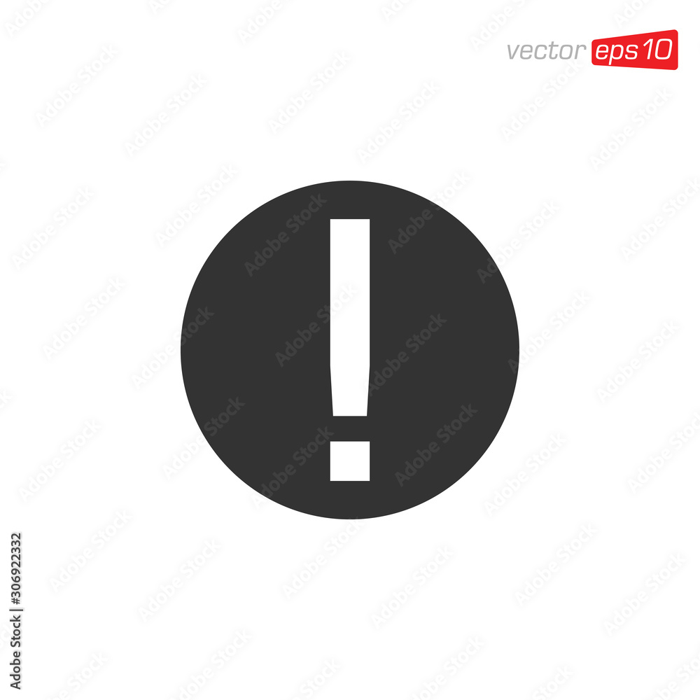 Exclamation Danger Icon Design Vector Exclamation Danger Icon Design Vector