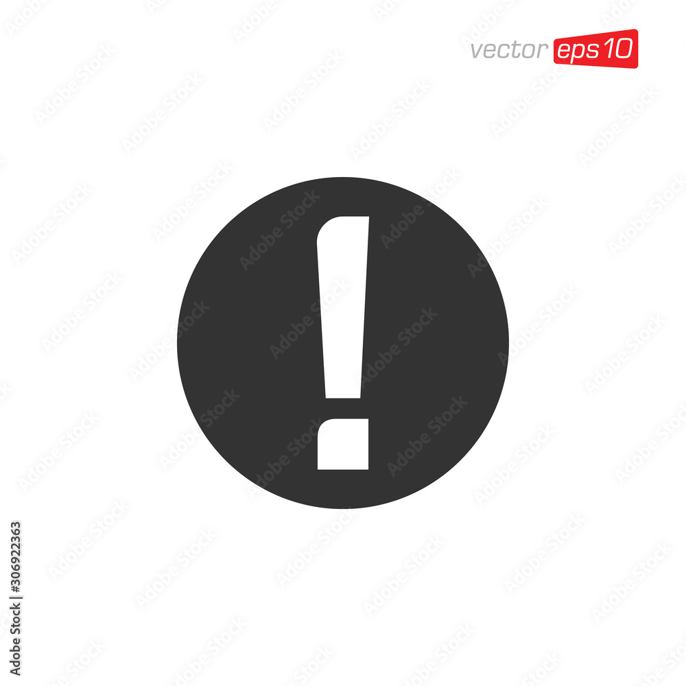 Exclamation Danger Icon Design Vector Exclamation Danger Icon Design Vector