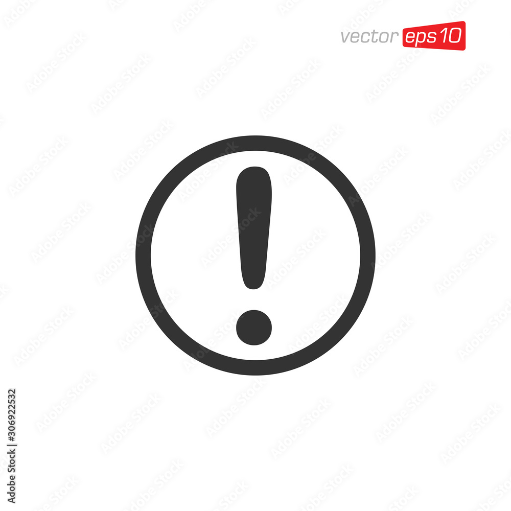 Exclamation Danger Icon Design Vector Exclamation Danger Icon Design Vector