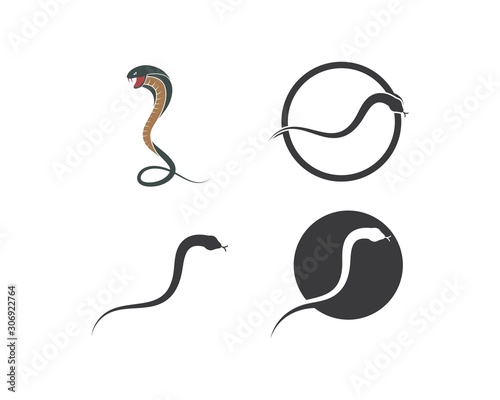 Fototapeta Naklejka Na Ścianę i Meble -  cobra snake vector illustration icon