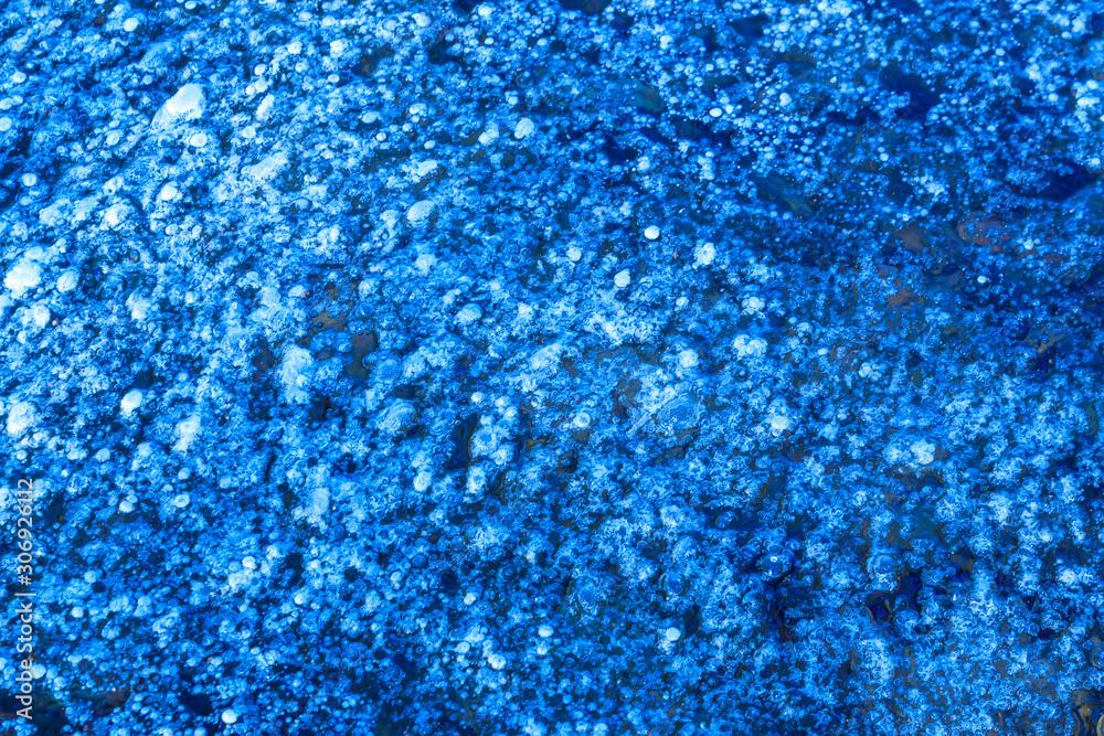 Obraz premium Texture of the ice surface. Winter background