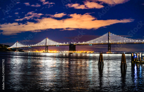 San Francisco Oakland Bay Bridge in San Francisco, California, USA