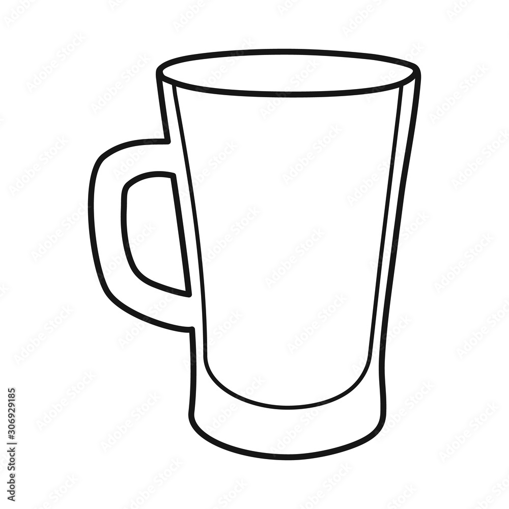 Isolated object of cup and juice symbol. Graphic of cup and sugar stock symbol for web. Isolated object of cup and juice symbol. Graphic of cup and sugar stock symbol for web.