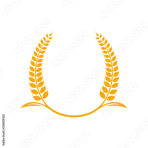 Agriculture Wheat logo template vector, Luxury Wheat Logo Concept, Icon Symbol