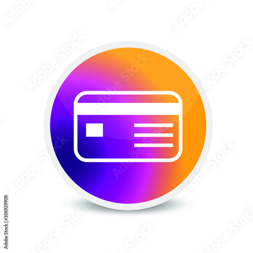 credit card icon vector logo art