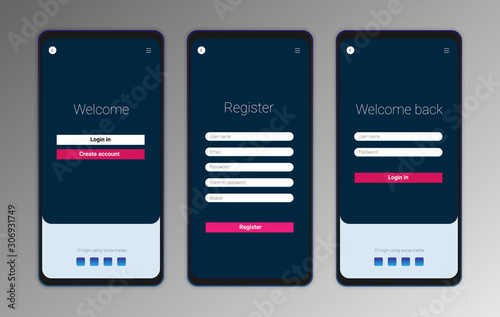 Ui ux mobile application interface design