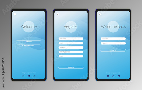 Ui ux mobile application interface design