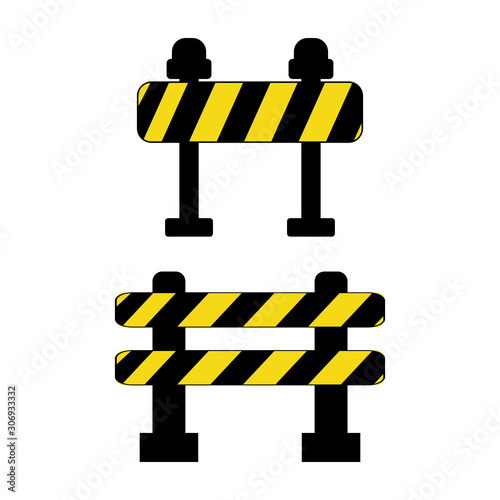 roadblock icon vector design symbol