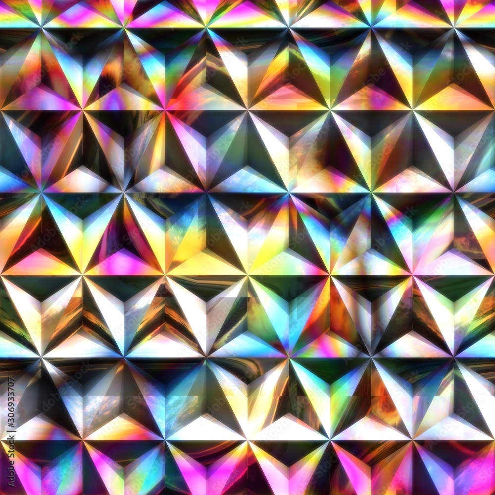 3D Abstract geometric artwork seamless tile 3D Abstract geometric artwork seamless tile