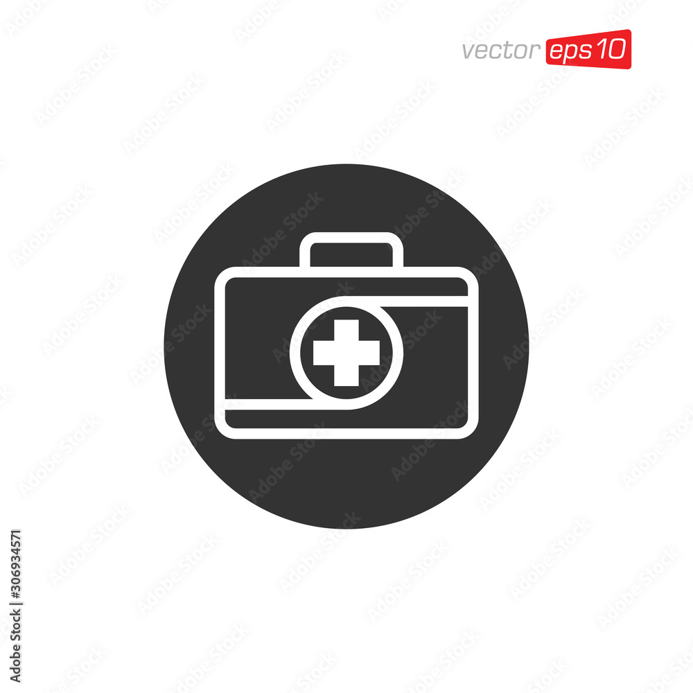 First Aid Kit Icon Design Vector First Aid Kit Icon Design Vector