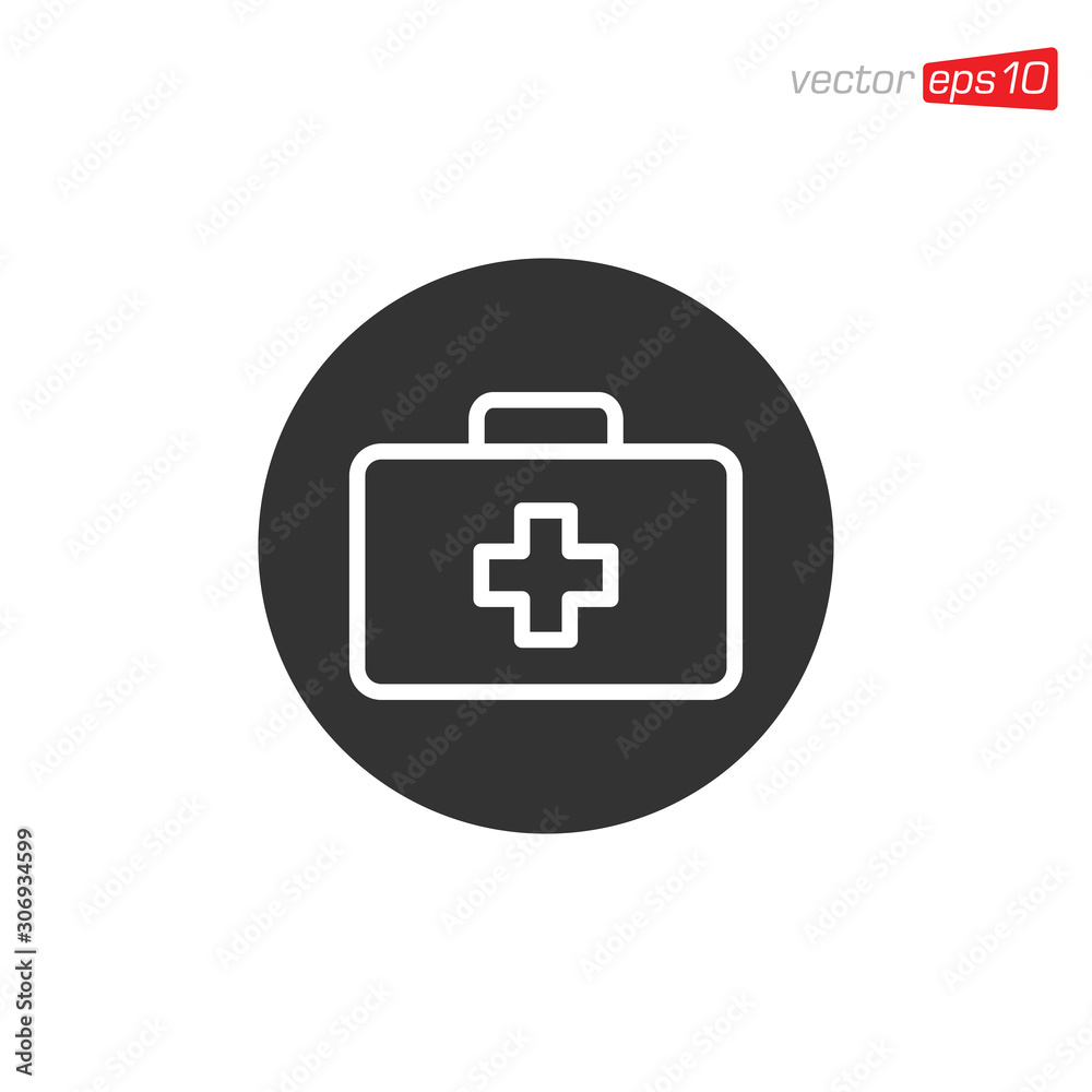 First Aid Kit Icon Design Vector First Aid Kit Icon Design Vector
