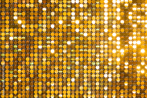 Sequins reflective background. golden Sequins, Sparkling,