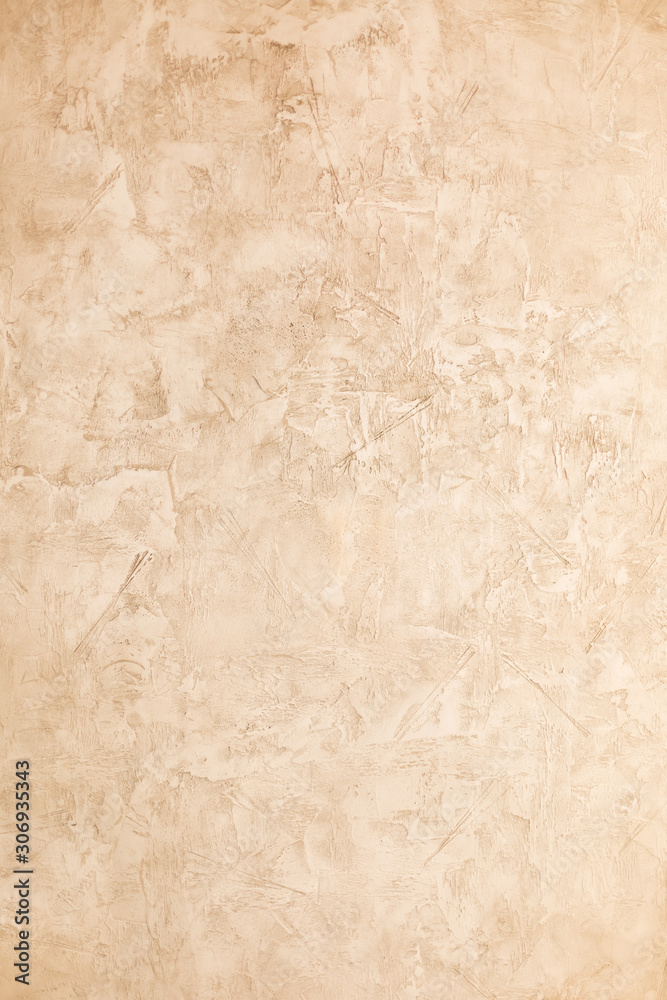 Obraz premium Background texture, textured plaster beige, rough surface