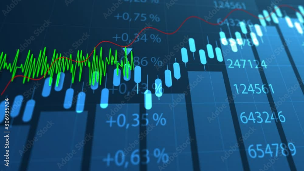 video, tabellone, grafico, economia, finanza, processare, dati, 4k	