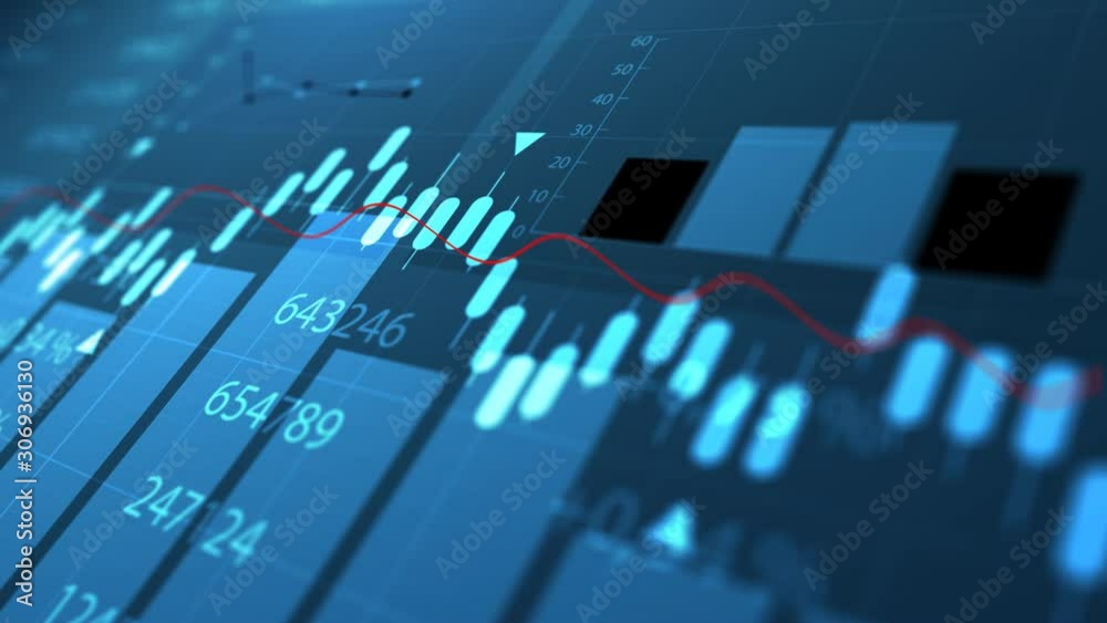 video, tabellone, grafico, economia, finanza, processare, dati, 4k	