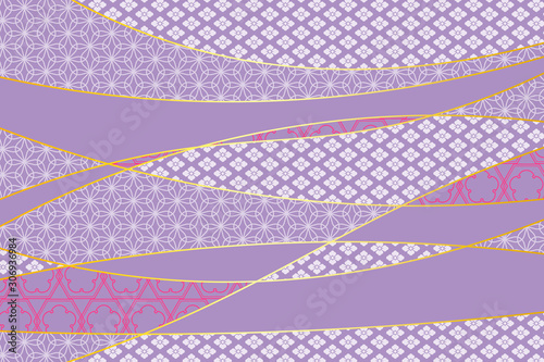 和柄 カーブ テクスチャー 藤色 Stock Illustration Adobe Stock