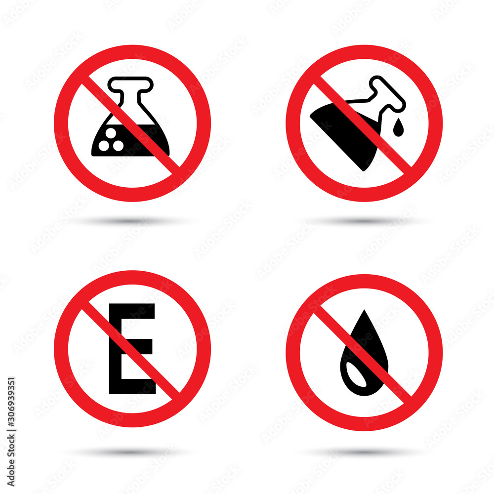 no preservative icon, no additives, no chemical sing icon. Vector illustration isolated on white no preservative icon, no additives, no chemical sing icon. Vector illustration isolated on white
