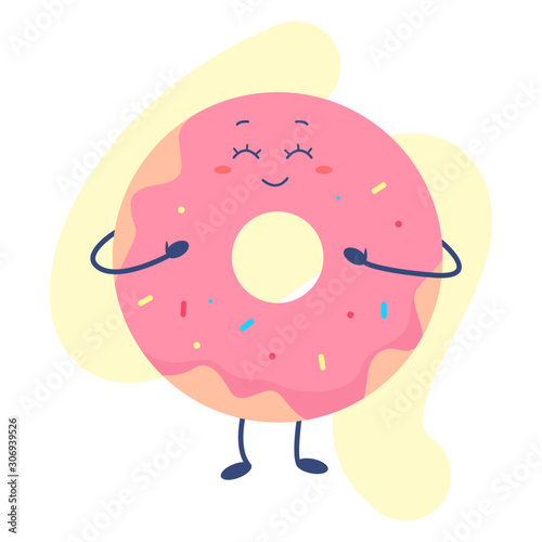 Funny fast food with cute face