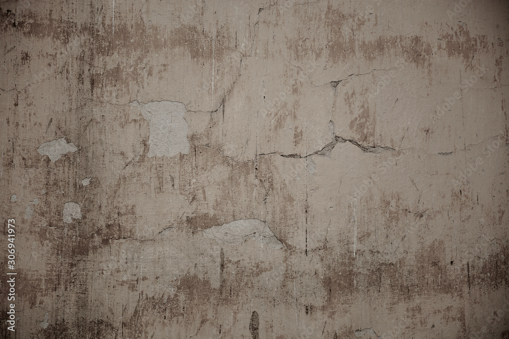 Obraz premium Stary betonowy mur, zdjęcie w tle tekstura, starożytne