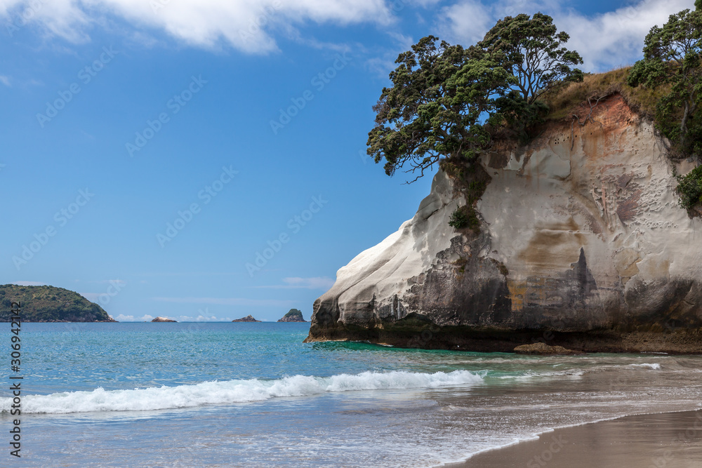 Cathedral Cove beach near Hahei in New Zealand Cathedral Cove beach near Hahei in New Zealand