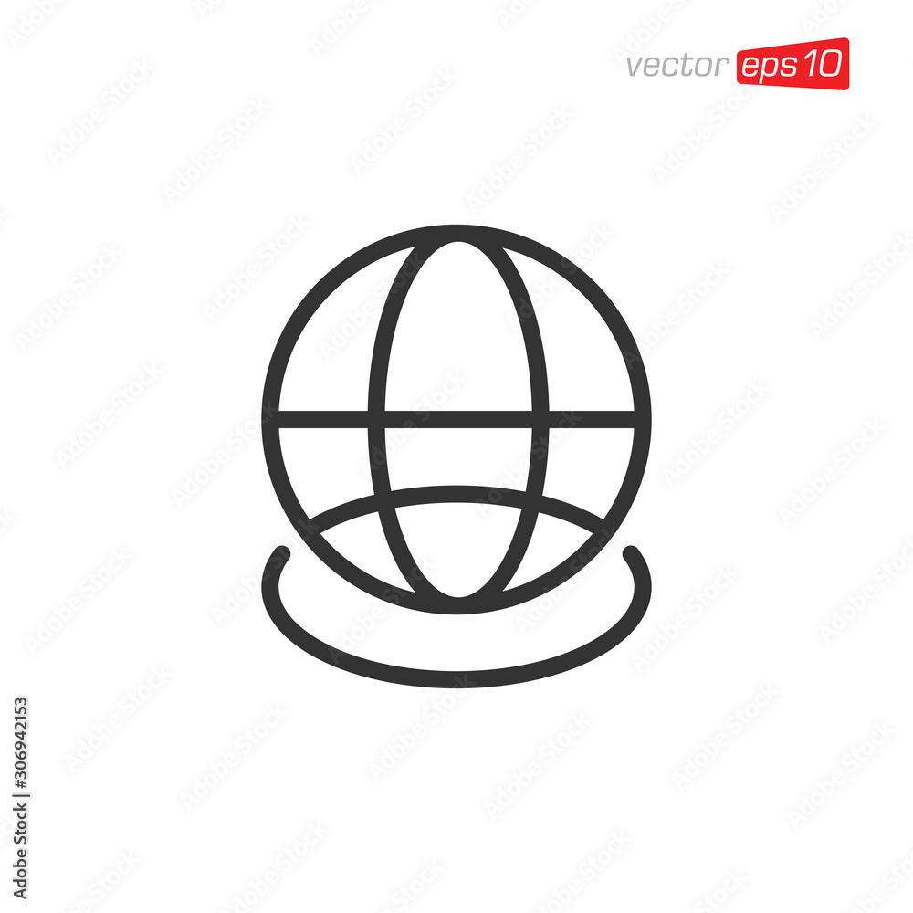 Globe Web Icon Design Vector Globe Web Icon Design Vector
