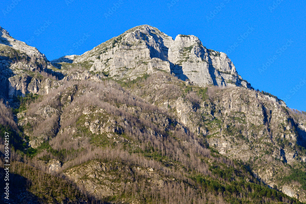 Mount Cimone im Raccolana-Tal in Italien Mount Cimone im Raccolana-Tal in Italien