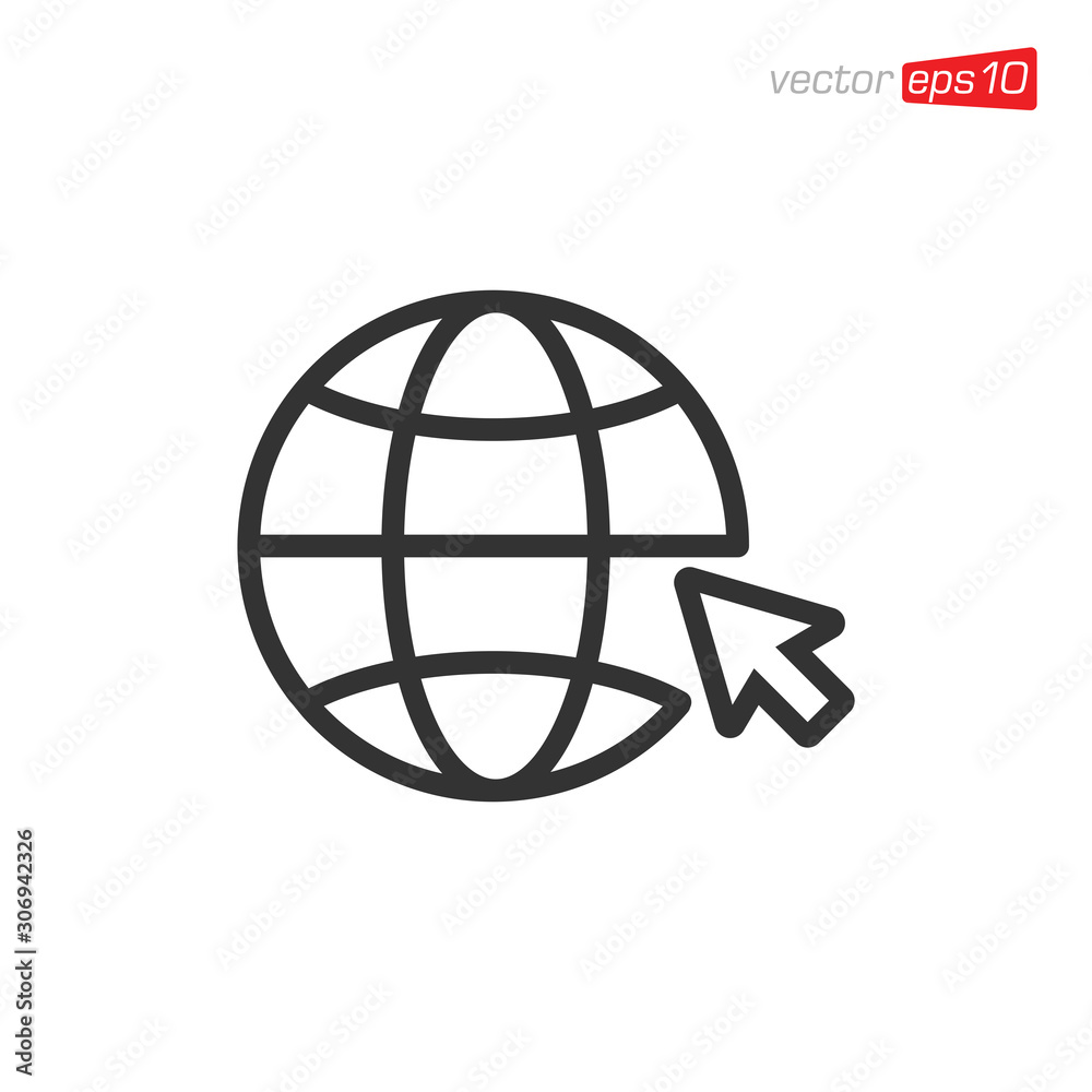 Globe Web Icon Design Vector Globe Web Icon Design Vector