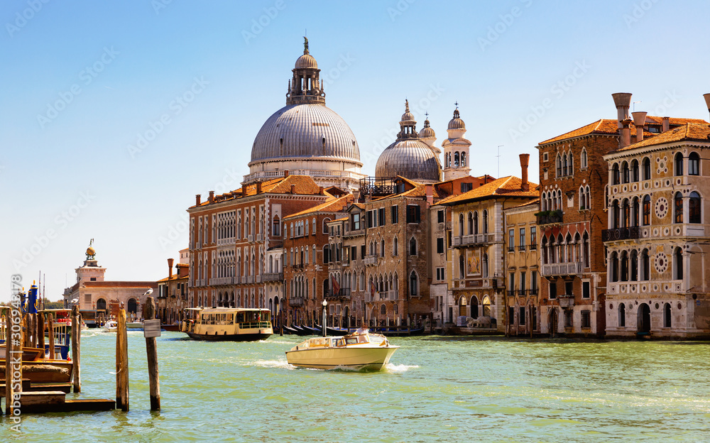 Grand Canal with Santa Maria della Salute, Venice, Italy