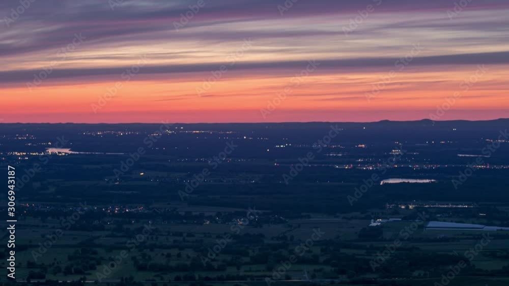 Scenic Colourful Time Lapse of Sunset over a City Scenic Colourful Time Lapse of Sunset over a City