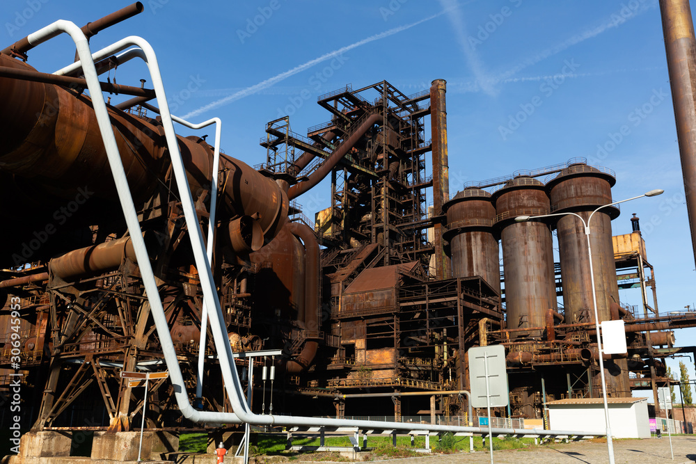 Fototapeta premium Closed metallurgical factory in Ostrava, Czech Republic