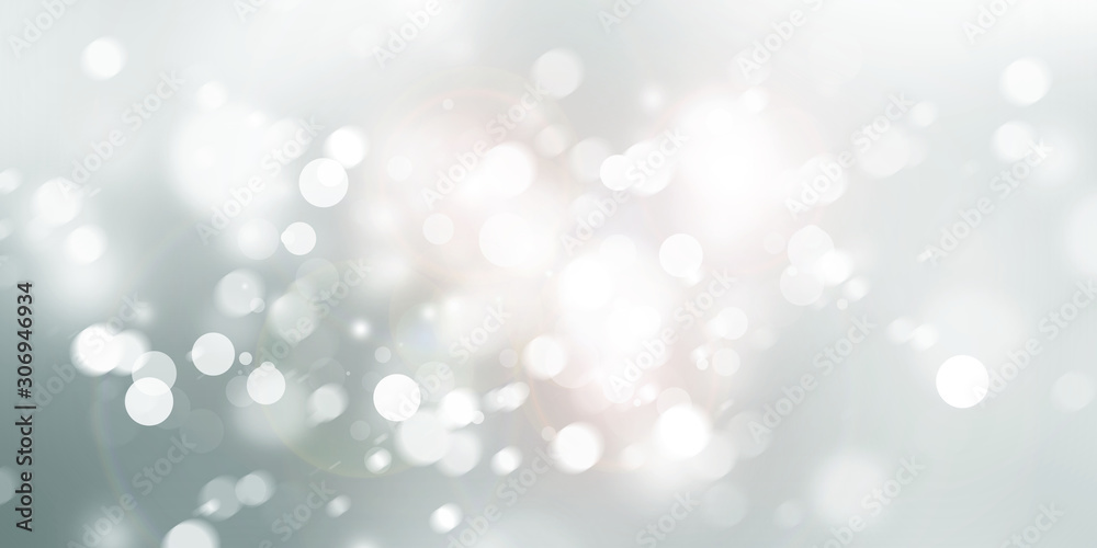 white and gray Christmas light with snowflake bokeh background, Winter backdrop wallpaper. white and gray Christmas light with snowflake bokeh background, Winter backdrop wallpaper.