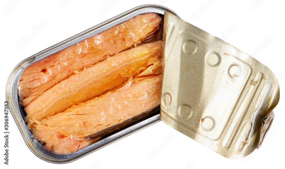 Preserved natural fillet of frigate tuna Stock Photo | Adobe Stock