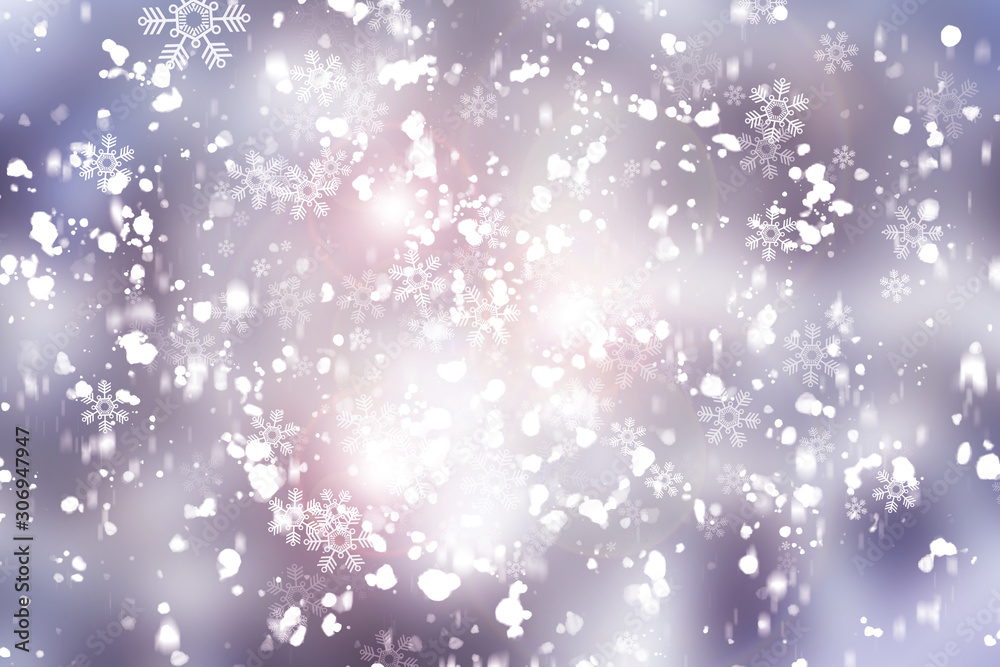 white bokeh blur background / Circle light on purple background / abstract light background white bokeh blur background / Circle light on purple background / abstract light background