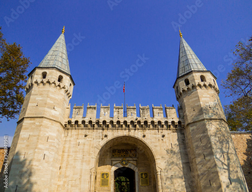 Istanbul, Turkey - October 30, 2019: View of the Topkapi Palace Museum.