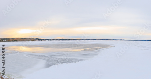 Frozen ocean view